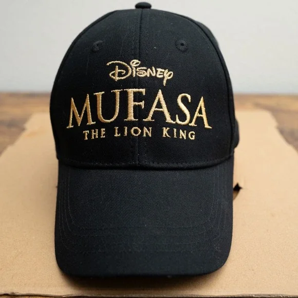 Mufasa The Lion King Hat Disney Movie Black Promo Baseball Cap‎ Strapback Adult