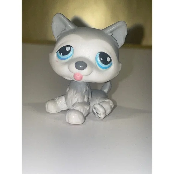 Littlest Pet Shop LPS Husky Dog Figure Toy‎