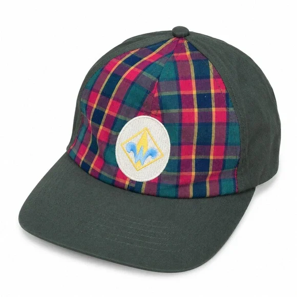 Boy Scouts of America Webelos Uniform Cap Kids SM/MD Olive Green Plaid