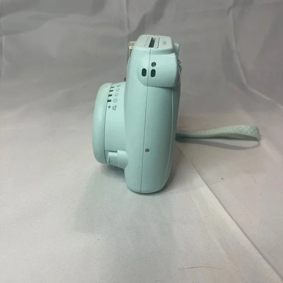 Fujifilm Instax Mini 9 Instant Film Camera Ice Blue with Wrist Strap Tested