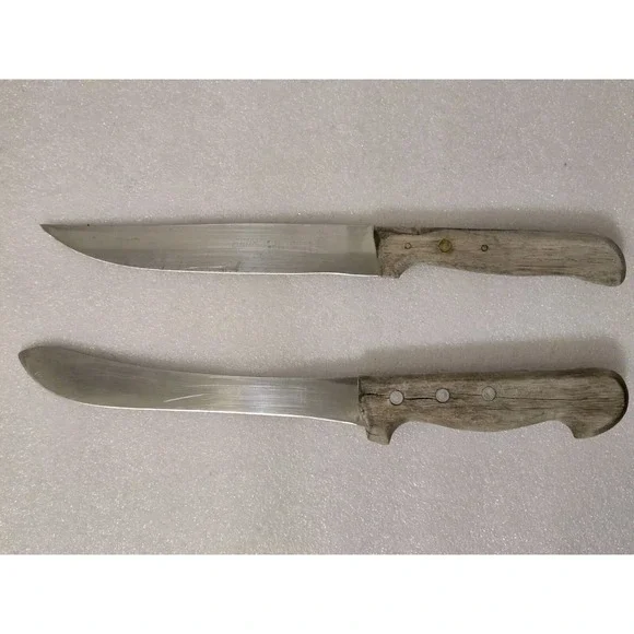 Eilfix Solingen Germany Lot Of 2 Kitchen Knives Original‎ Berufsmesser Butcher