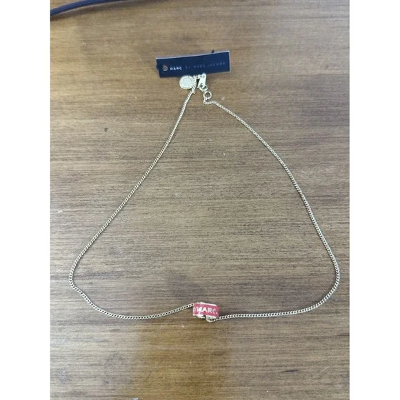 Marc Jacobs red ring necklace