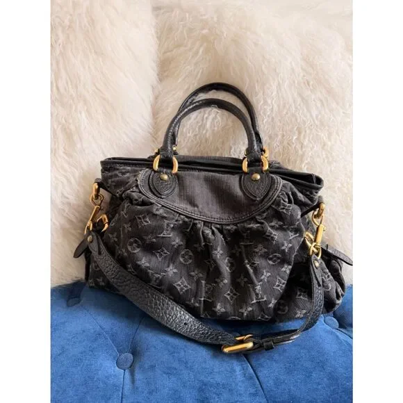 Louis vuitton Denim Neo Cabby MM Black