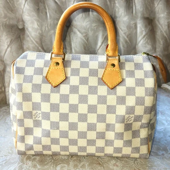 Louis Vuitton Speedy 25 Azur (RARE)‎ Damier Satchel