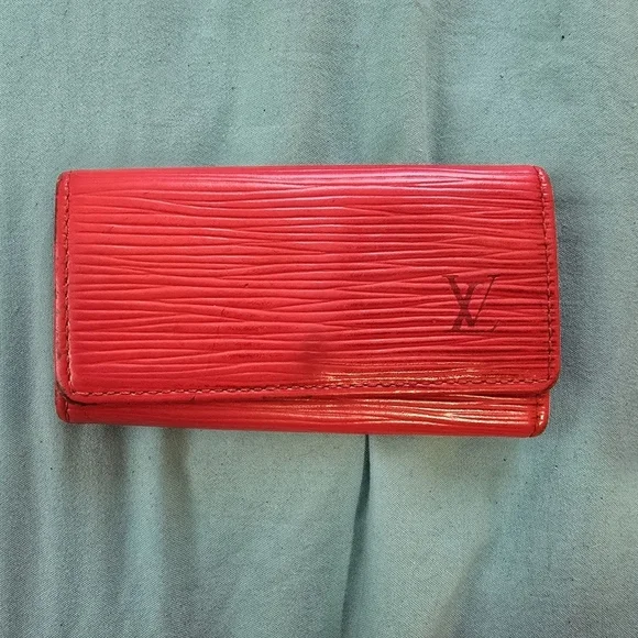 Louis Vuitton Red Epi Leather Wallet