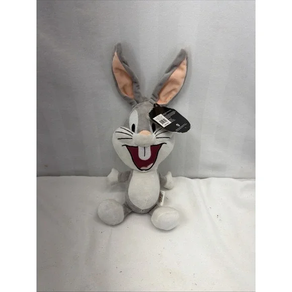 NEW BUGS BUNNY DOG TOY PLUSH BODY w/ SQUEAKER LICENSED