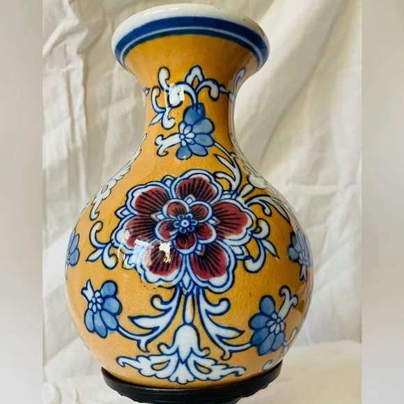 NWOT Gorgeous, Small/Heavy Vase From Craft Show- Glazed Finish-Beautiful Quality
