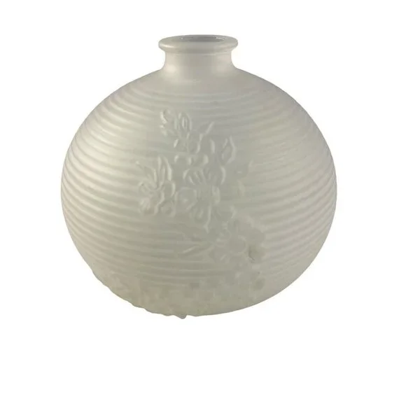 Avon Vintage Bud Vase Frosted Glass 4