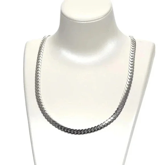 Herringbone Chain Necklace In 316 Stainless Steel 24