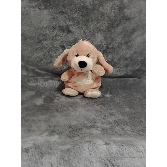 Hand Puppet Light Brown Dog Plushed Animal 11