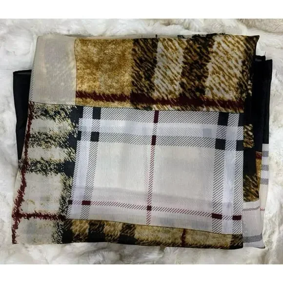 Silk scarf silk material‎ color