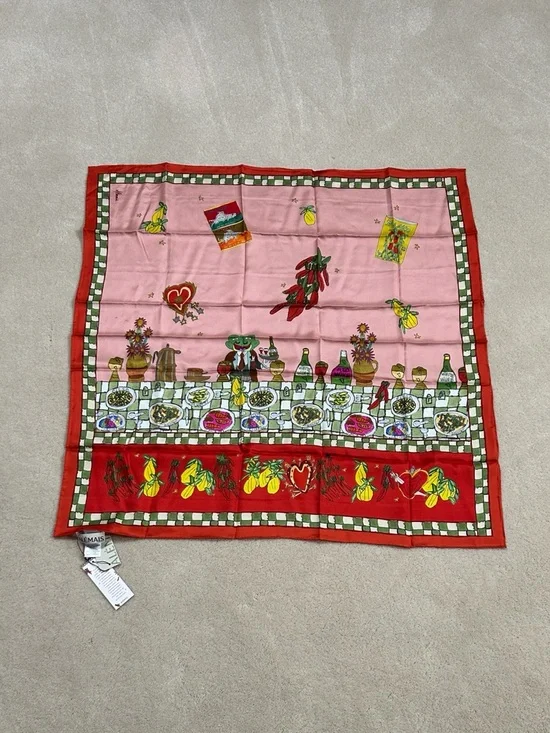Alemais contessa silk scarf