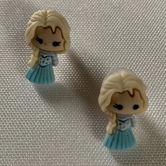 NWT. Handmade Pierced Pretty Princess Earrings for Girls!  For ages 5 and up!
