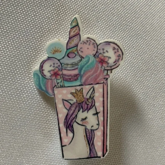 NWT. Handmade Unicorn Sundae Small Pin Brooch!