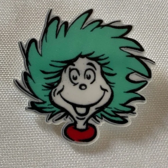 NWT. Handmade Dr. Seuss Character Thing One Pin Brooch!