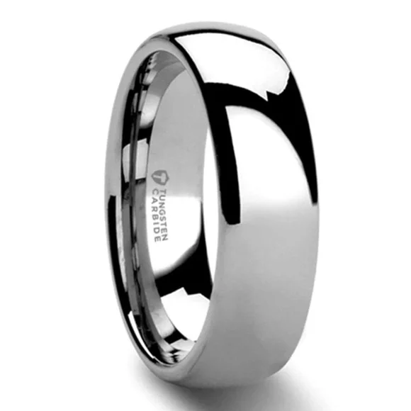 Thorsten Dominus Tungsten Rings for Men Carbide Domed Tungsten Carbide - 8mm