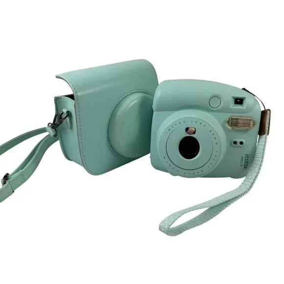 Fujifilm Instax Mini 9 Instant Camera Pastel Blue with Carrying Case