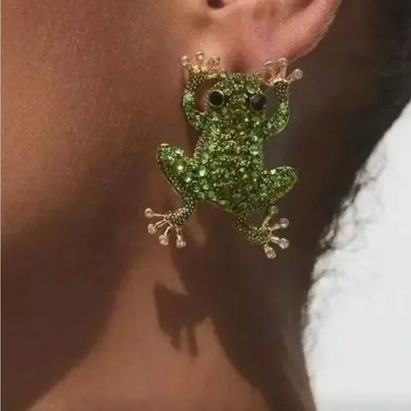 Green and Gold Frog Set Q799
