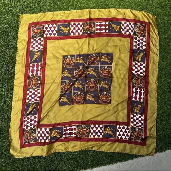Vintage Burberrys silk scarf