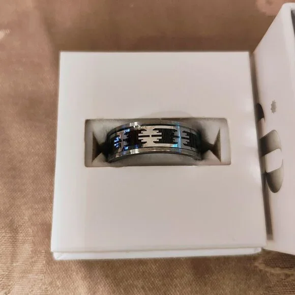 Bomb Party Aztec Spirit Men's Ring, Size 8.5, New With Tags