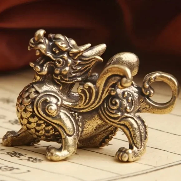 Collectable Brass Kylin dragon