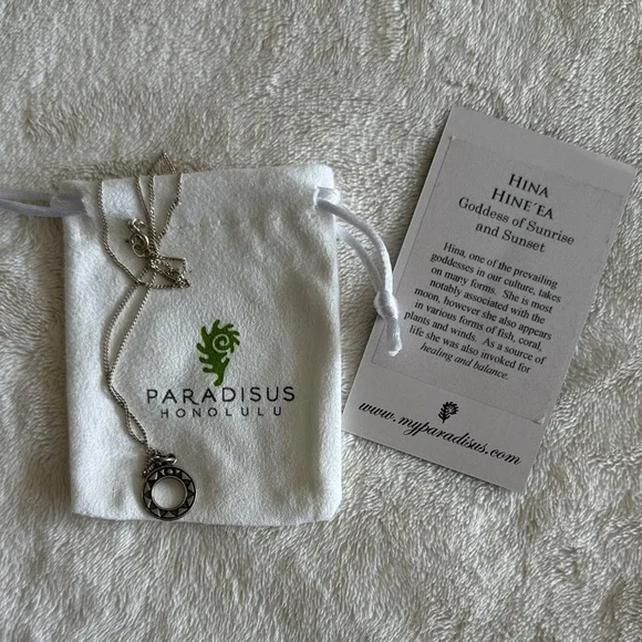Paradisus Honolulu Silver Sun Pendant Necklace