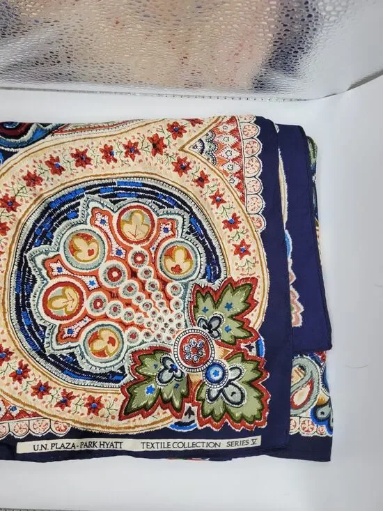 silk scarf women vintage