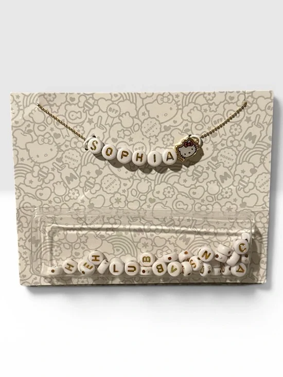 Sanrio Hello Kitty Beaded Name Necklace make your own