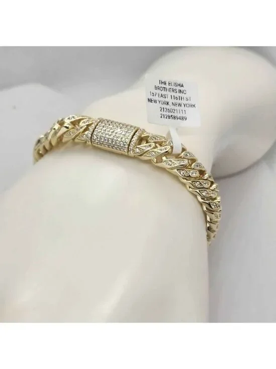 Brand New Sterling Silver 925 Cubic link Style Bracelet
