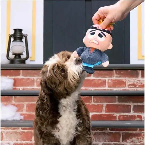 Bark Home Alone Harry Dog Toy Christmas‎ Villain Squeaky Crinkle Plush Holiday