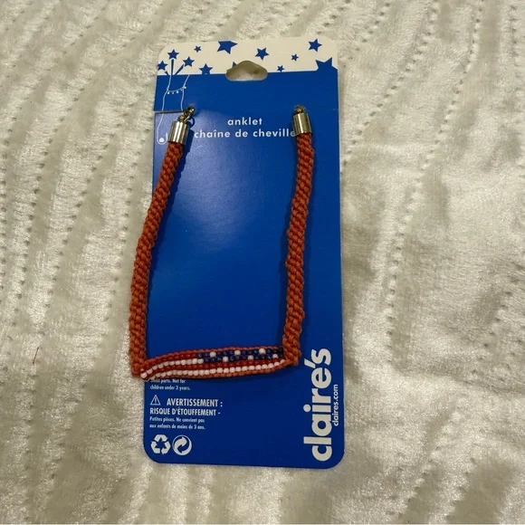 10 for $10 Claire's Vibrant Beaded ankle bracelet
