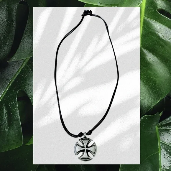 🌟Earth Elements Iron Cross Necklace