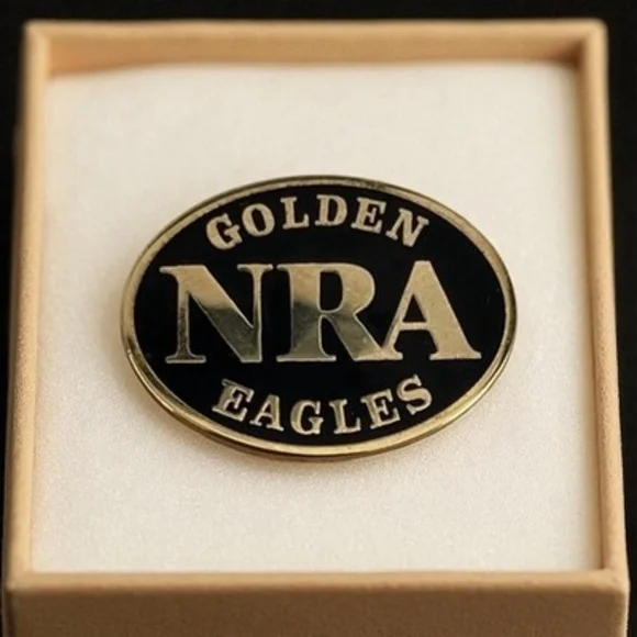 NRA Golden Eagles Pin National Rifle Association Vintage Very Good Condition