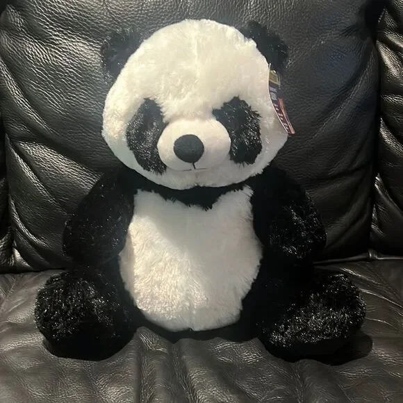 NWT Panda plush squeaky toy