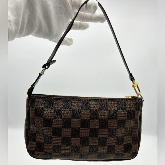 Louis Vuitton LV Accessories Pouch Bag Pochette Accessoires Damier Ebene reg sz