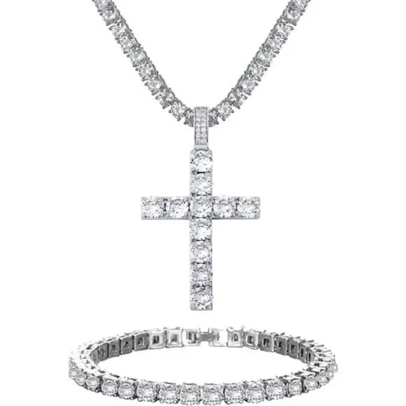 Ronglry Cuban Link Chain for Men Miami Cuban Link Chain Silver Cuban Chain 18
