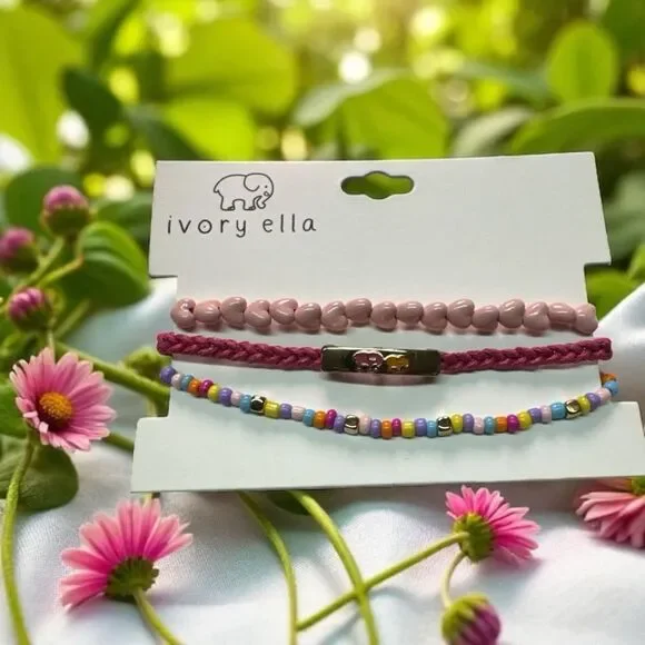 new ivory ella 3 pc bracelet set