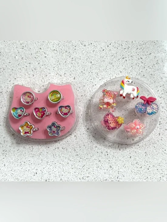 Hello Kitty and Assorted Rings 2 Sets