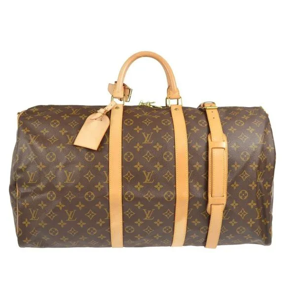 Louis Vuitton Keepall Bandouliere 55 Duffle Bag Monogram