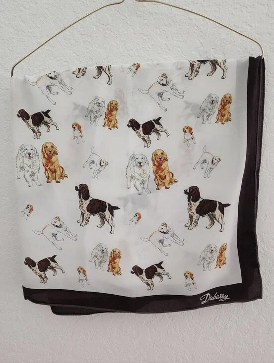 DUBARRY | Dog Print Silk Scarf