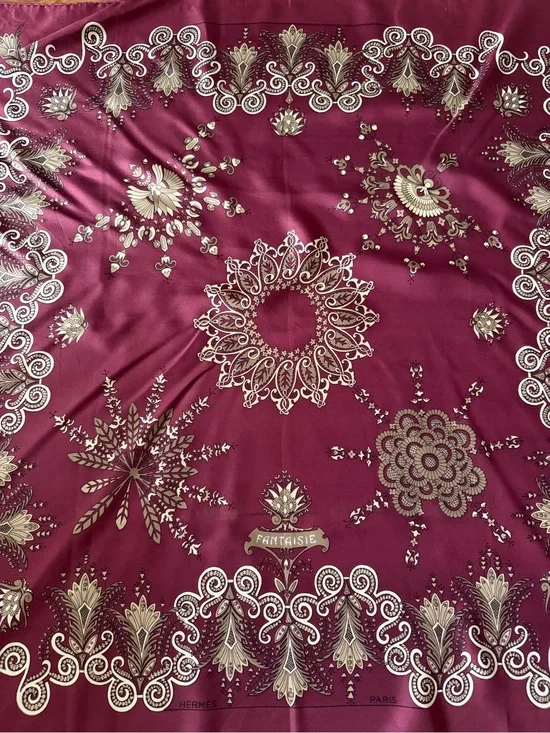 Hermès Fantaisie Silk Scarf.