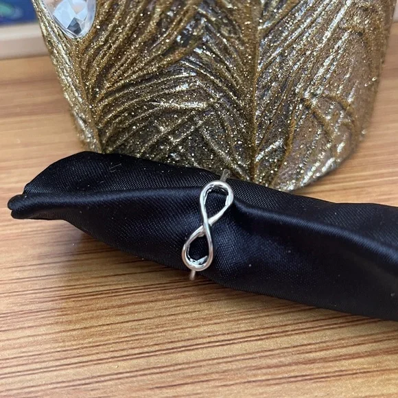 Jewelry Box Staple Minimalist Silver Infinity Ring