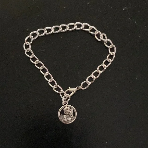 Silver Angel Chain Bracelet Hand Crafted