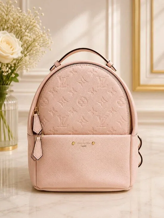 Authentic Louis Vuitton Sorbonne Monogram Empreinte Backpack