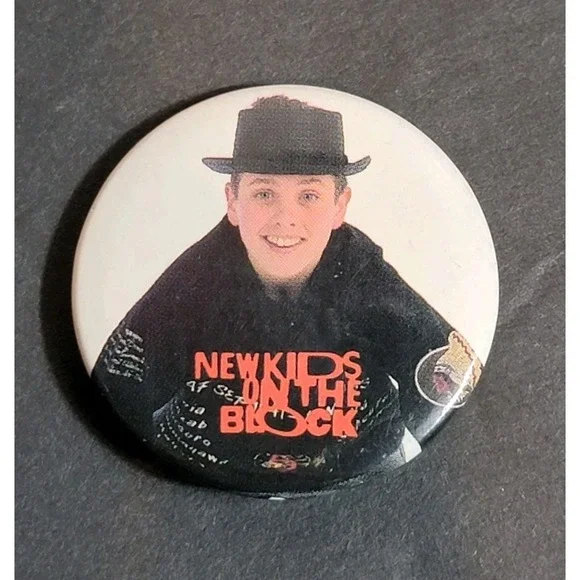 Vintage 1989 Button-Up  NKOTB New Kids on the Block Pin 1.5 Inch Joey Button