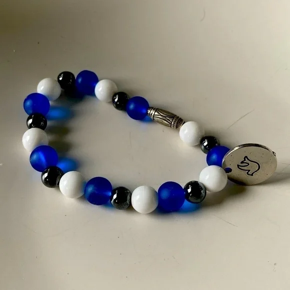 Handmade mans peace bracelet