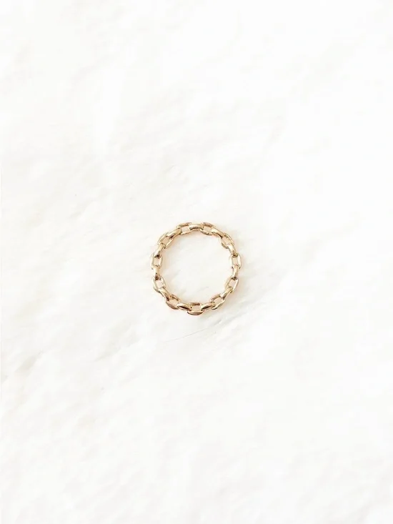 5/$15 🩷 MUST BUNDLE Gold Chain Link Stackable Ring - Women's Jewelry