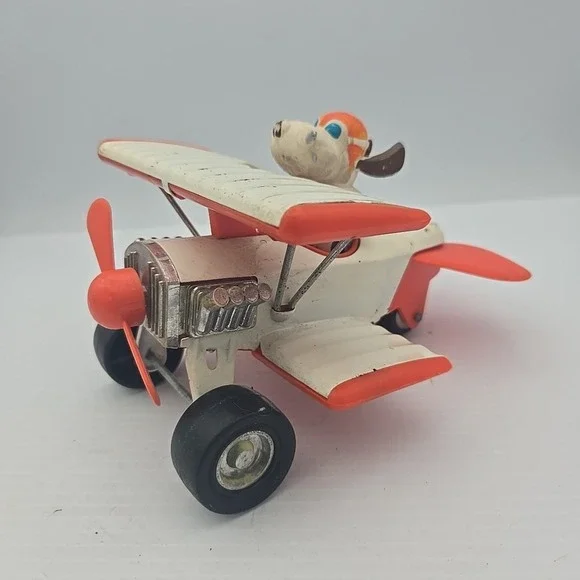 VTG Buddy L Super Dog Single Prop Biplane w/ Dog Pilot -‎ Made in Japan