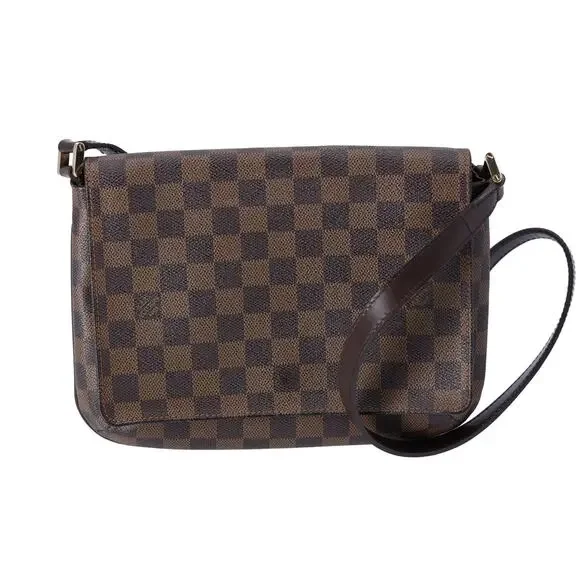 Louis Vuitton Musette Tango Long Strap Shoulder Bag N51301 Damier Ebene