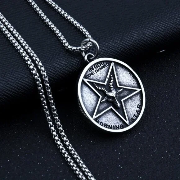 ❤️Double-sided goat - jesus vintage necklace, N90201P107